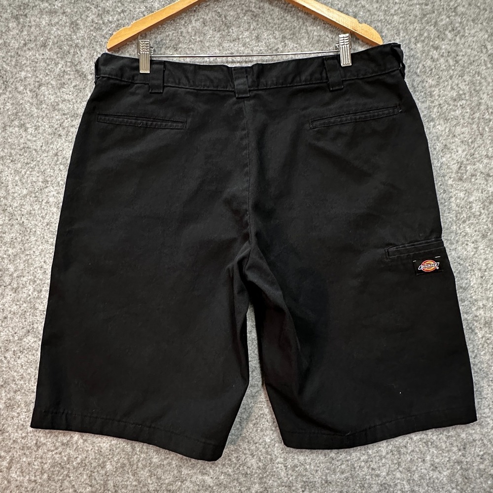 Dickies Brand Work Shorts Mens 38 Black Loose Cell Phone Pocket Back - Picture 3 of 9